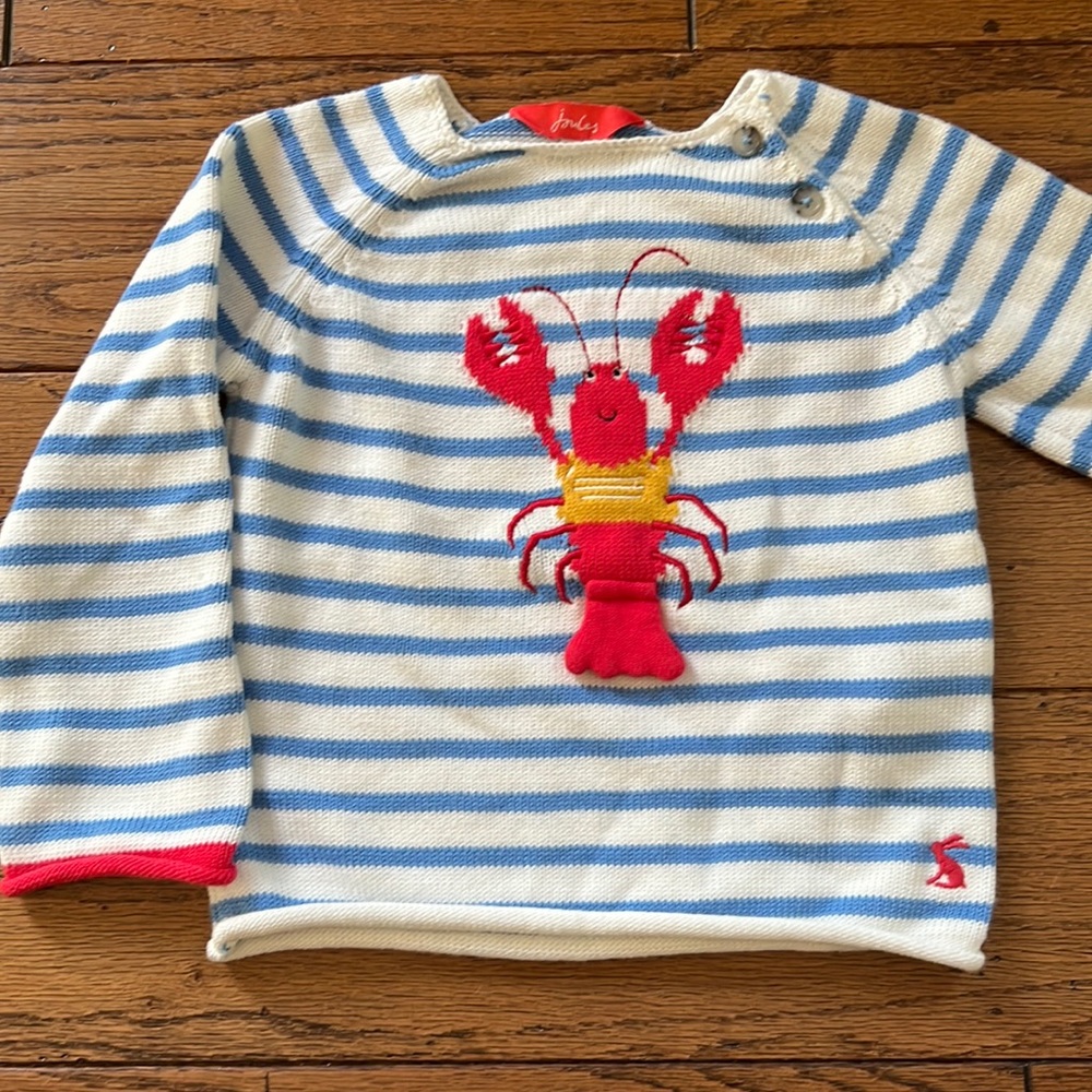 Joule stripe lobster sweater